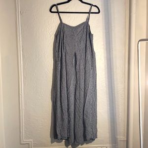 Anthropologie Striped Jumpsuit, sz L